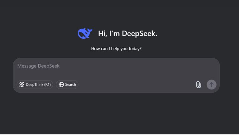 Main page for DeepSeek AI