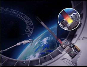 Vision of the University of Illinois team for space-based manufacturing (graphic from DARPA-funded NOM4D project.)