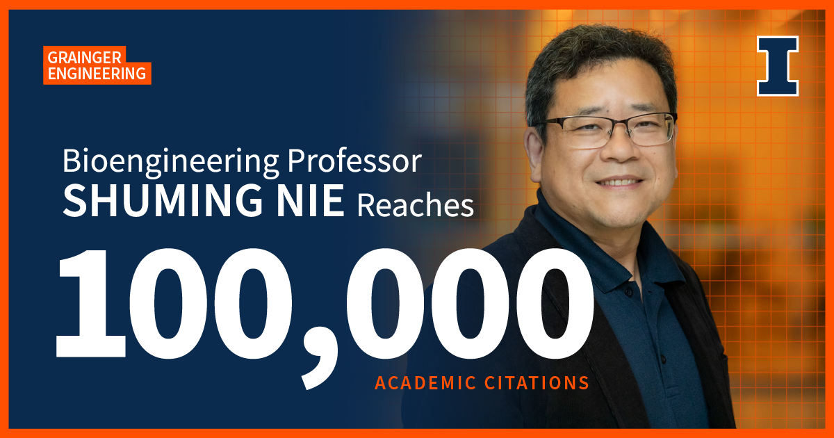 Bioengineering professor Shuming Nie reaches 100,000 academic citations