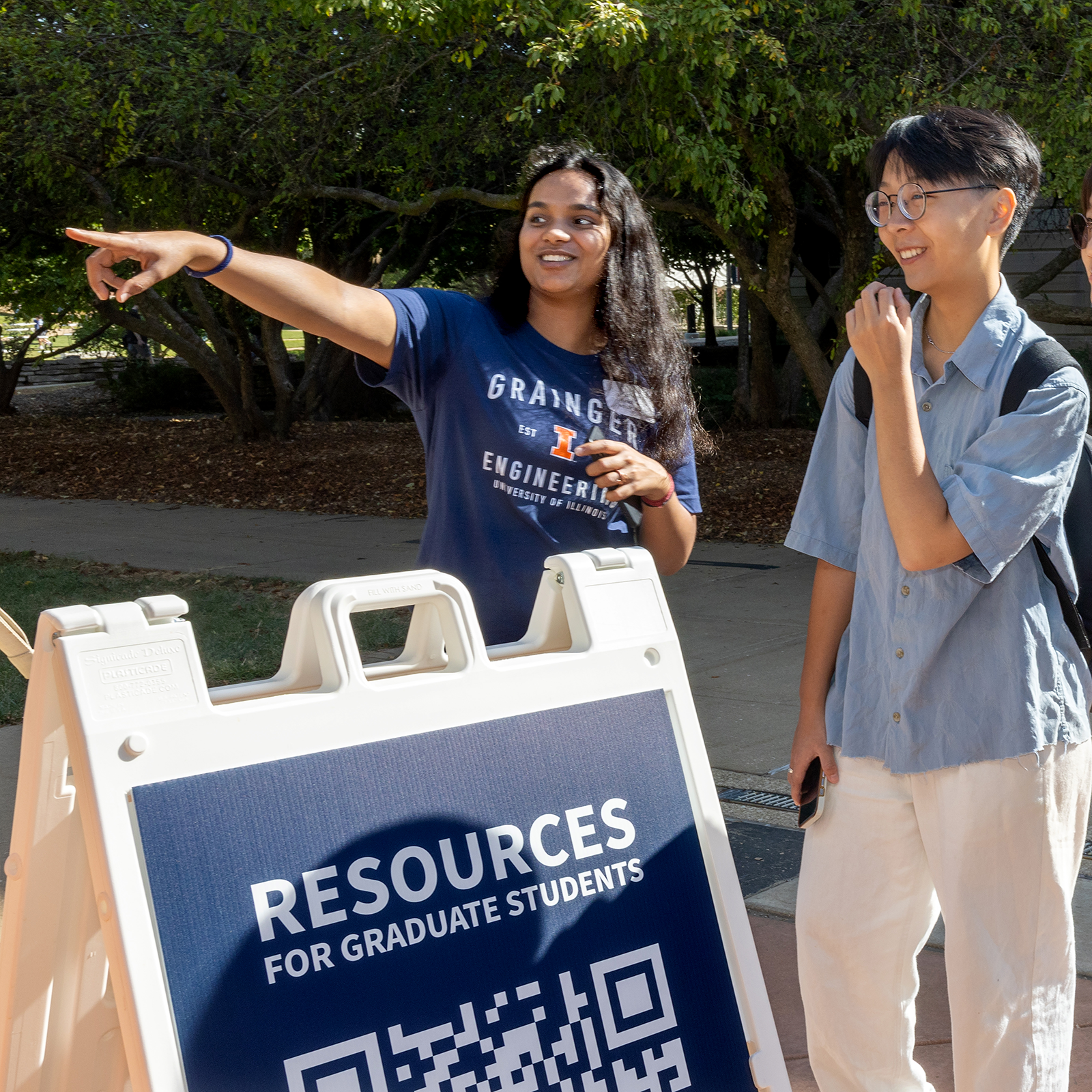 students at grad welcome