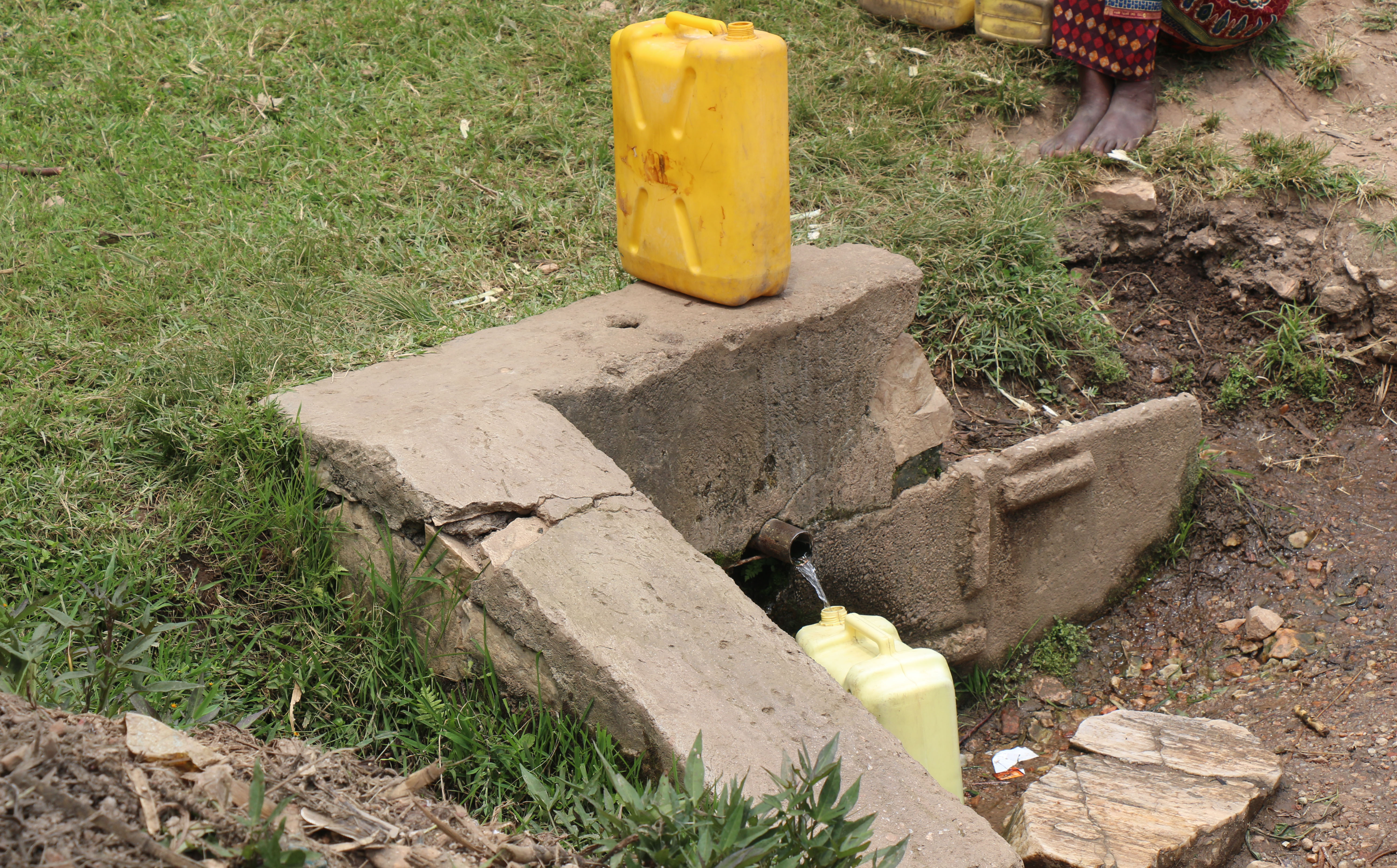 The Kamonyi district spring in Rwanda.