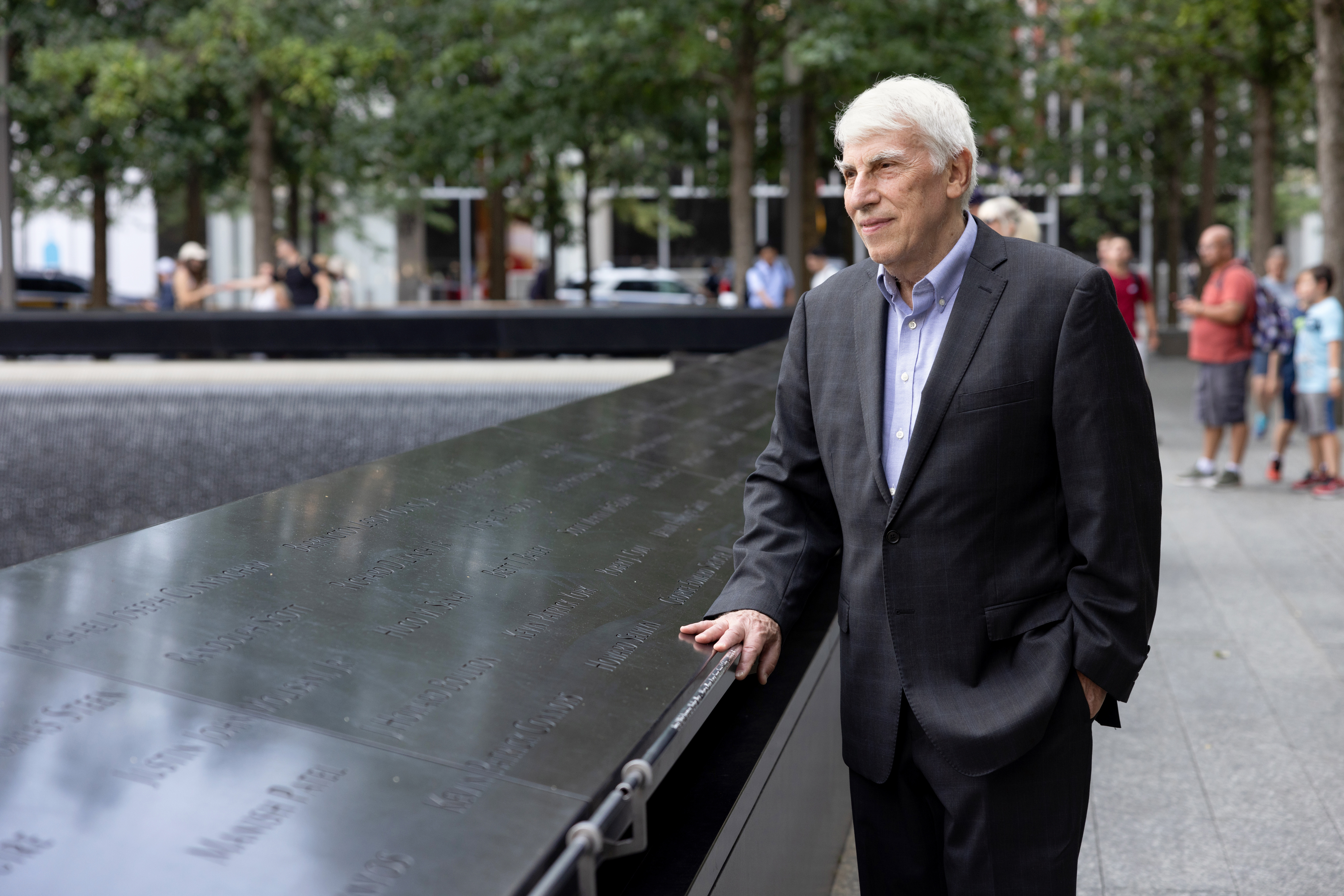 Bob Smilowitz at the September 11 Memorial at the World Trade Center complex in New York City.