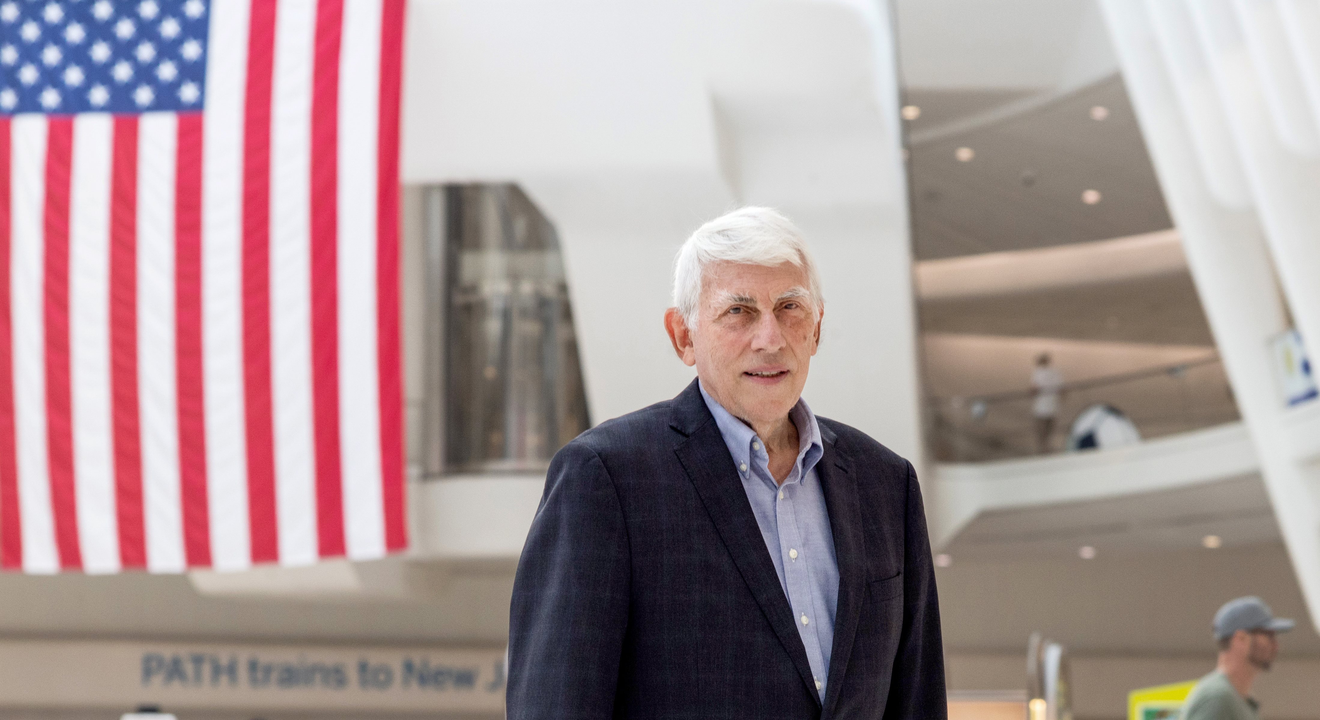 Bob Smilowitz inside the Oculus and Transportation Hub.