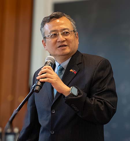 Dennis Yen-Feng Lei, Director General of the Taipei Economic and Cultural Office in Chicago, at the pre-screening reception.