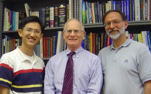 (l to r) Bong-Sub Lee, Stephen Bishop, and John Abelson