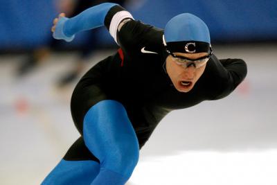 Jonathan Kuck at the U.S. Speedskating Championships last fall.