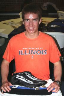 Kuck trained on campus before heading to Milwaukee to prep for the Olympics.