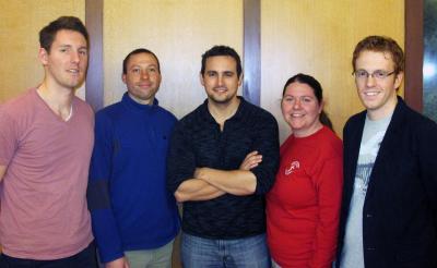 Symposium organizers (l to r) David Hoelzle, Miles Johnson, Jeremy Kemmerer, Ashlee Ford, and Robert Gregg.