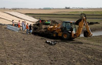 The Storm Water Pollution and Erosion[cr][lf]Control Research and Training Center, located on the universitys South[cr][lf]Farms.