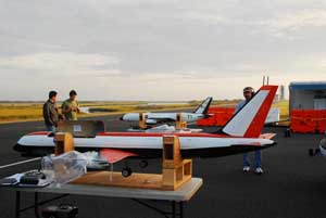NASA's AirSTAR craft before flight.