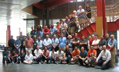 Summer school participants gathered at the Siebel Center