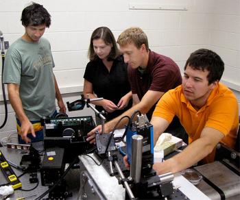 Research group members (l to r): Manu Sharma, Joanna Austin, Bill Flaherty and Andy Swantek.