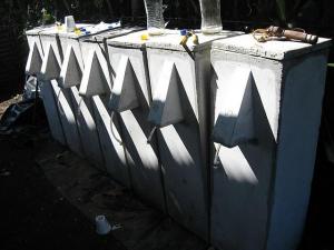 Several completed filters at the end of the day.