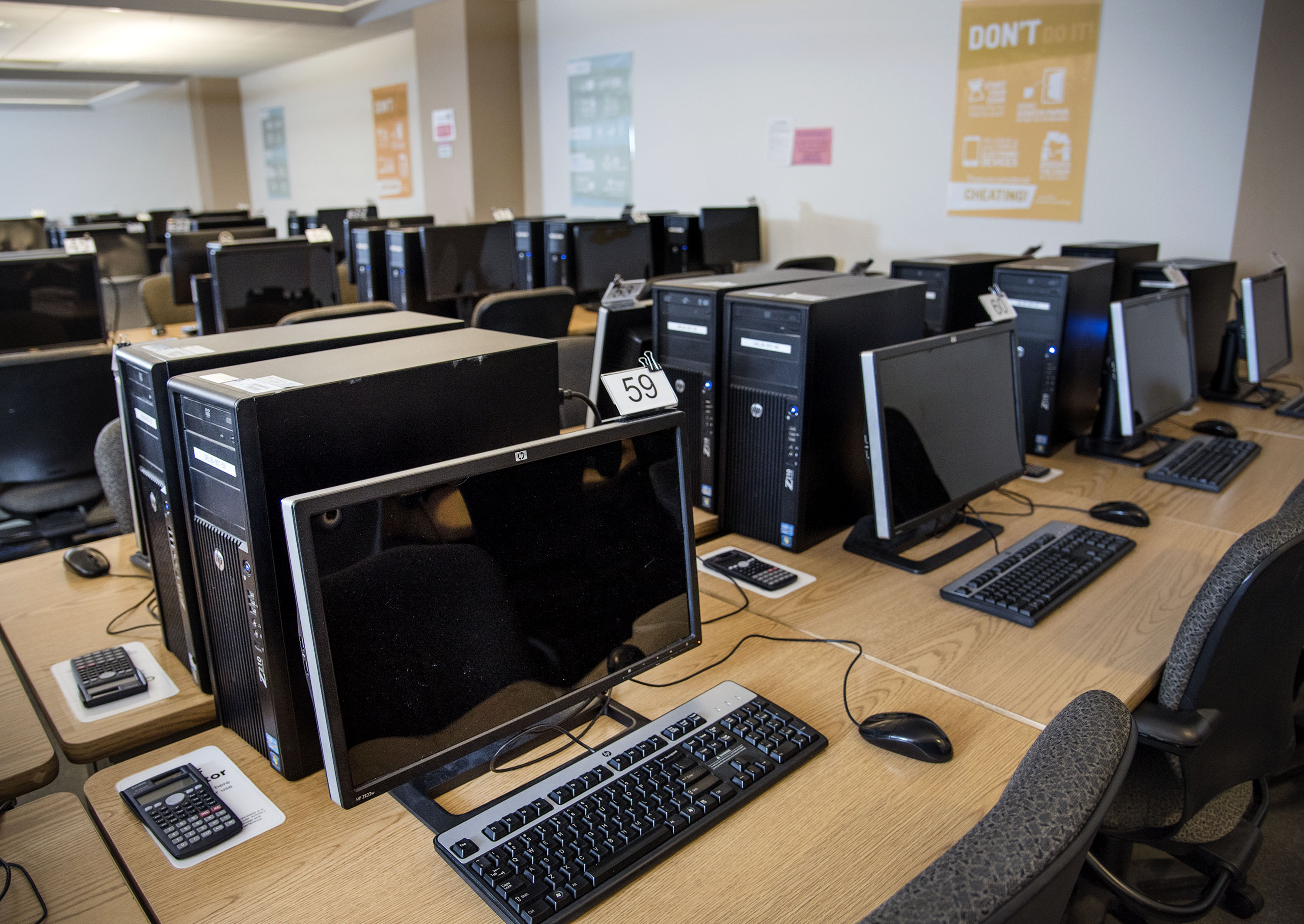 During the fall semester of 2017, more than 50,000 exams were given using Prairie Learn at the Computer-Based Testing Facility, located in the lower level of Grainger Engineering Library.