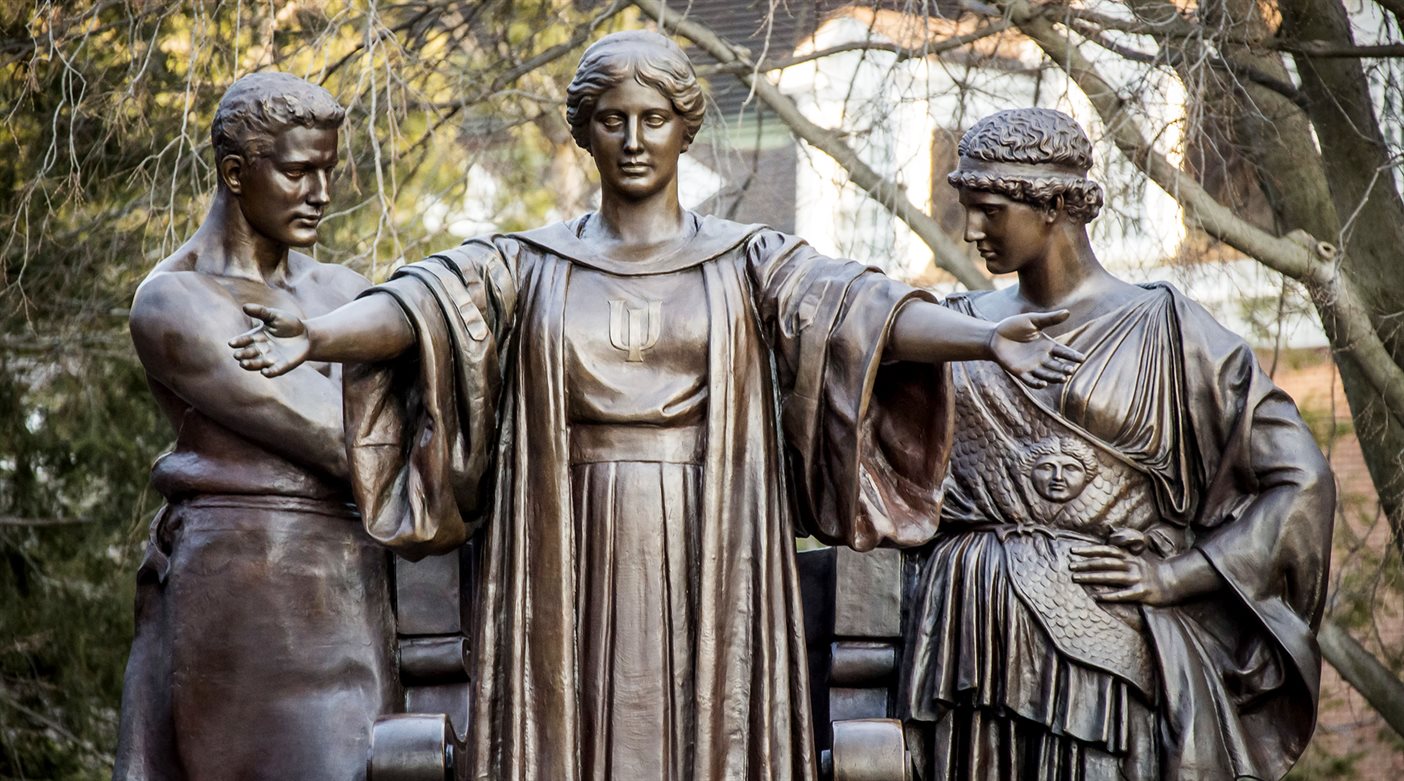 Alma Mater statue at the University of Illinois