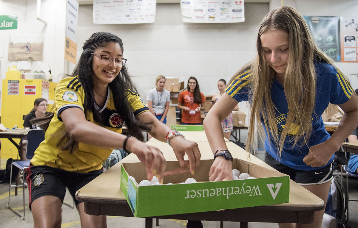 Budding aerospace engineers enjoy their first day of GAMES Aerospace Camp