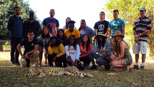 My W.E C.A.N group program got to meet a cheetah in South Africa
