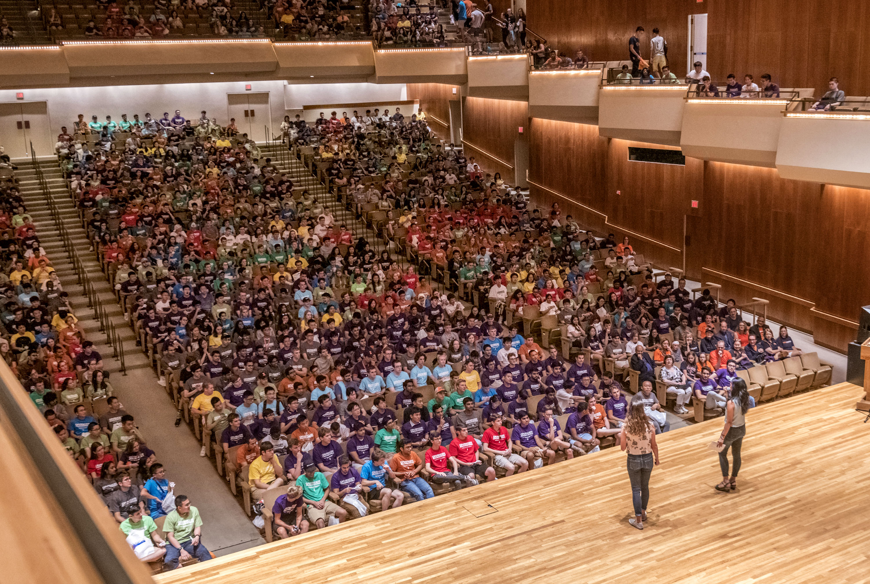 ELA's help introduce first year students to campus during Launch, an event shows students the ropes the weekend before classes start.&amp;nbsp; Everyone gets a t-shirt that identifies their department so they can meet their new classmates.&amp;nbsp;