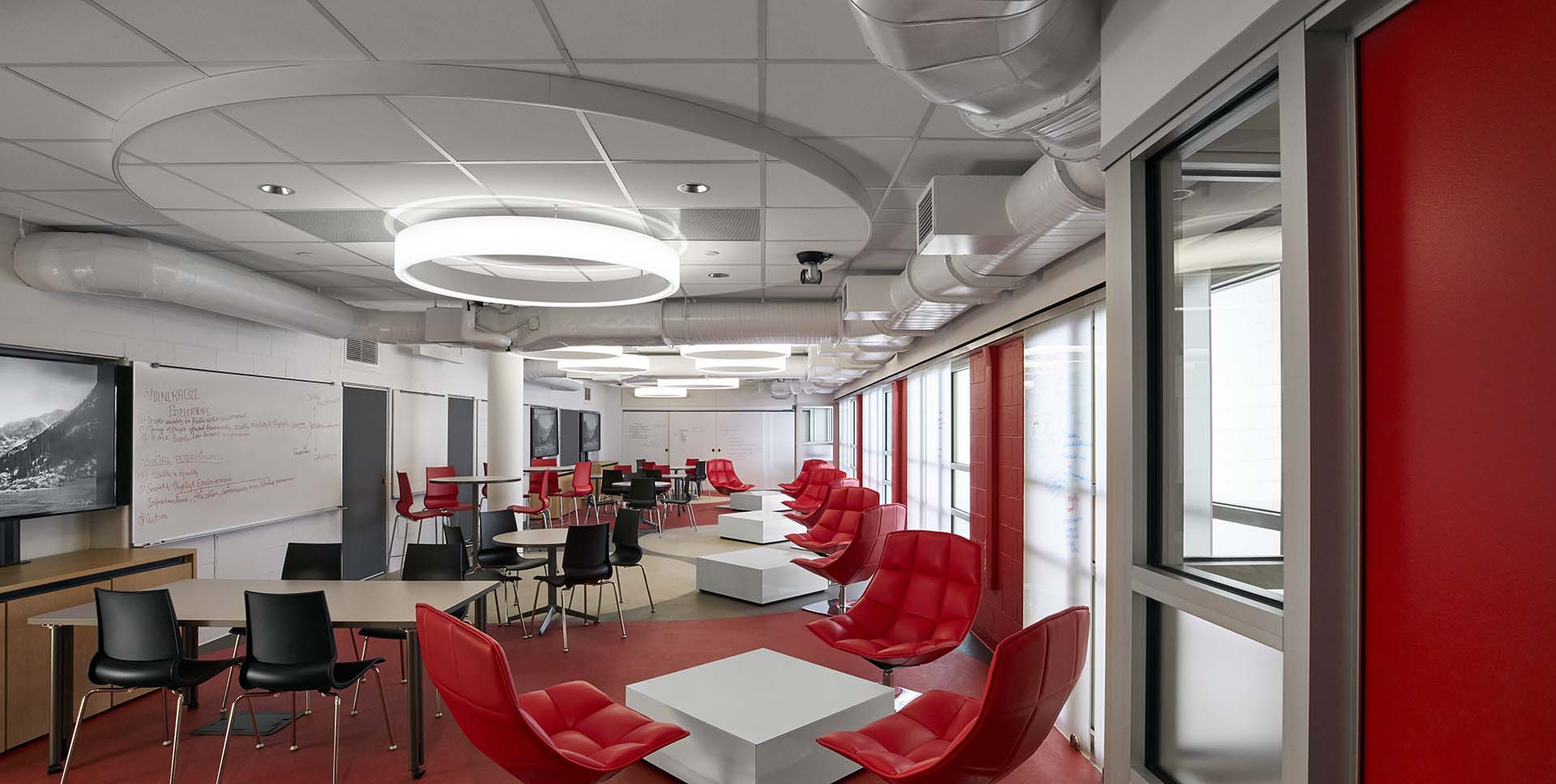 Image of a flexible classroom designed to foster innovation