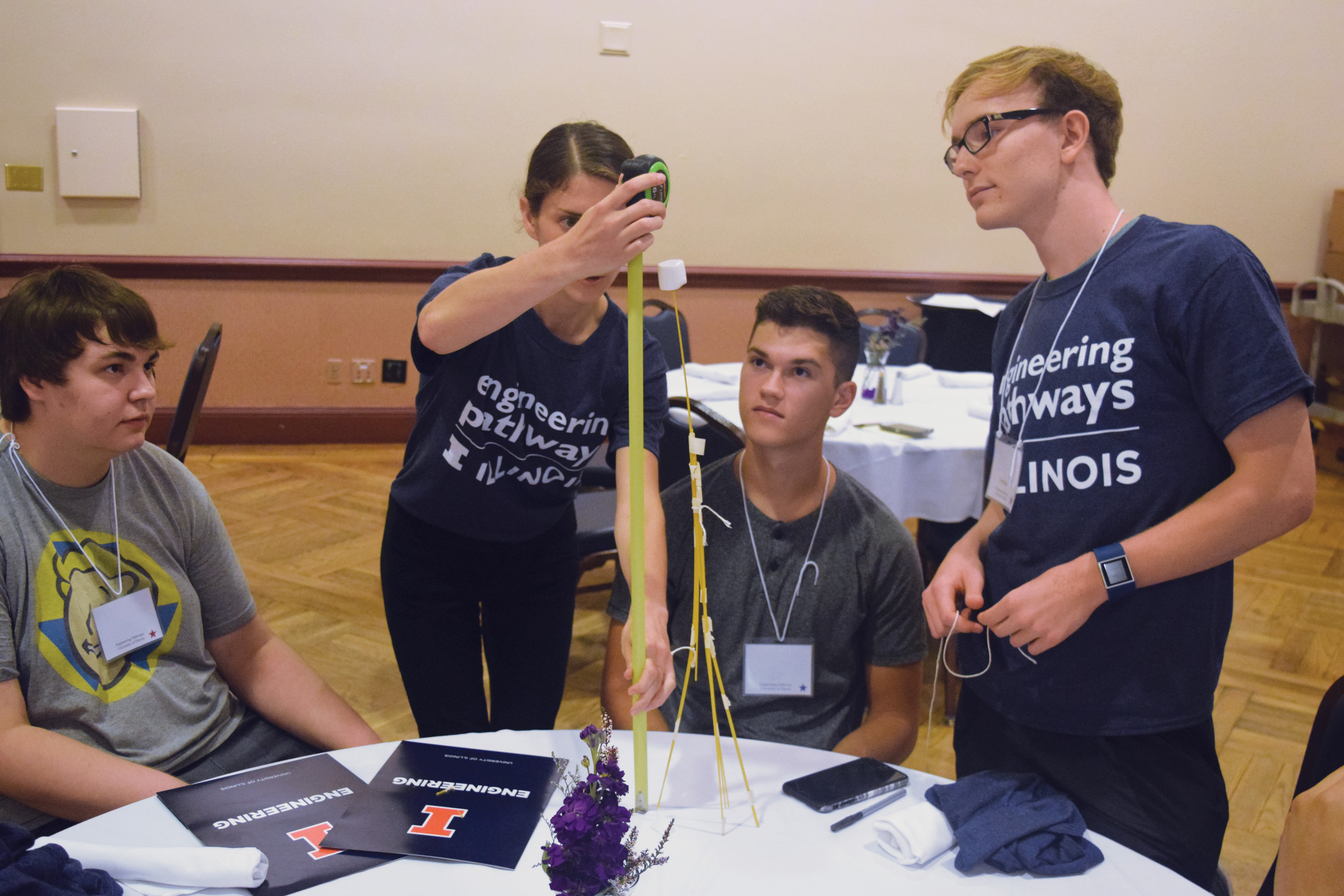 Engineering Pathways students during the immersive, 8-week summer experience