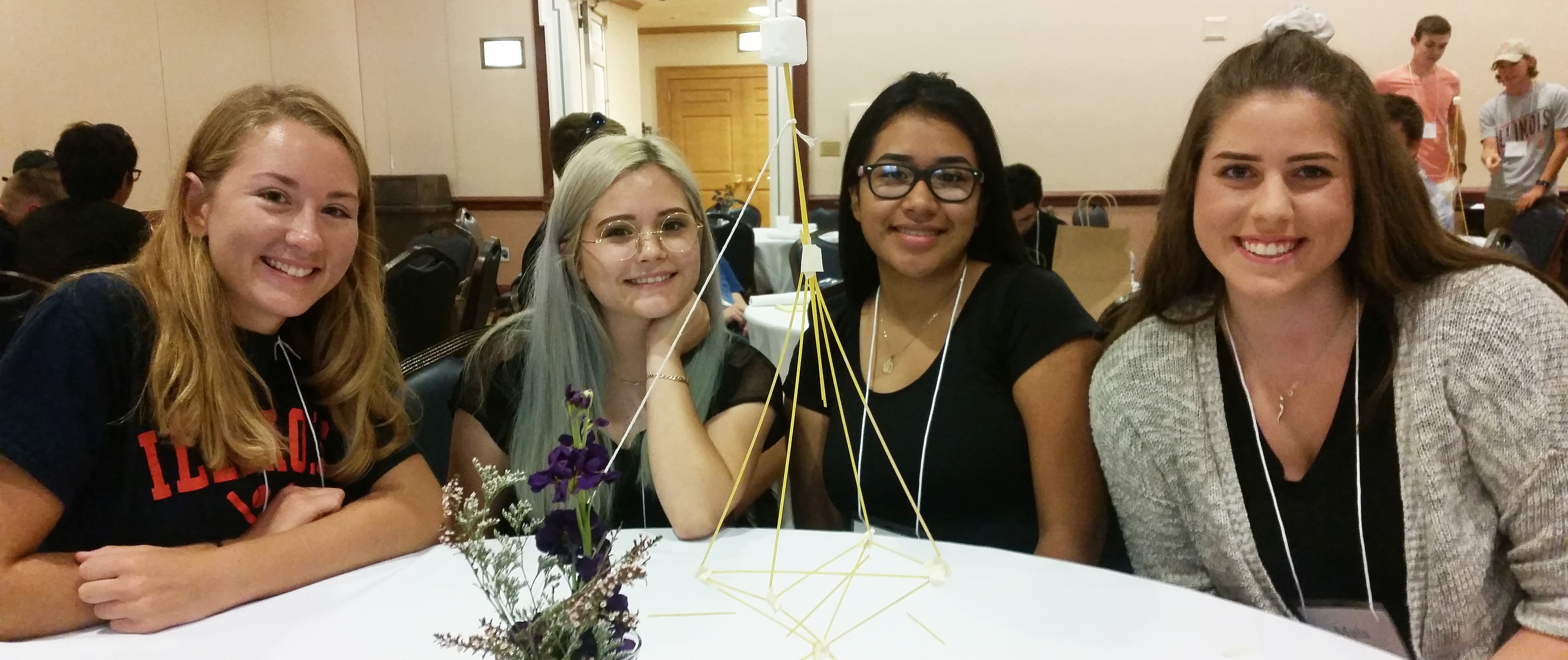 Engineering Pathways students during an on-campus event