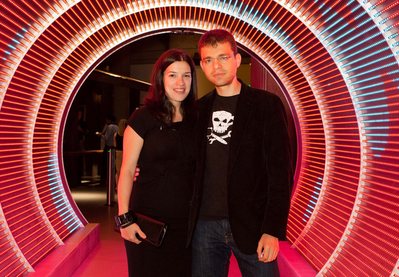 Levchin with wife Nellie in 2011.