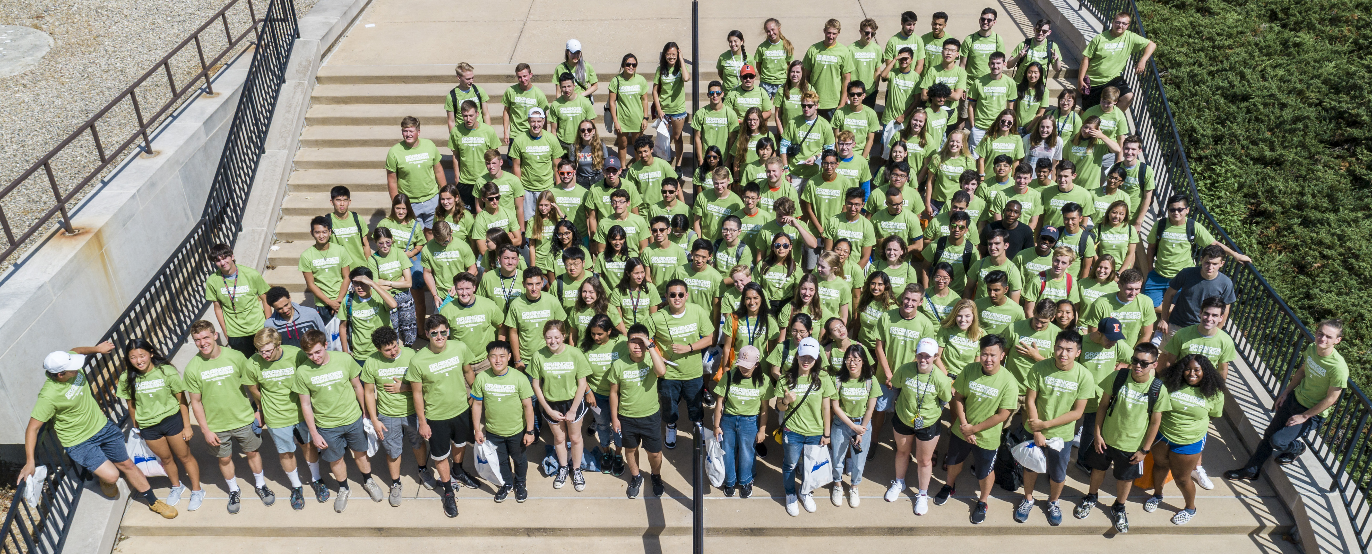 My orientation photo with the freshman civil engineering students, an event run by ELAs.