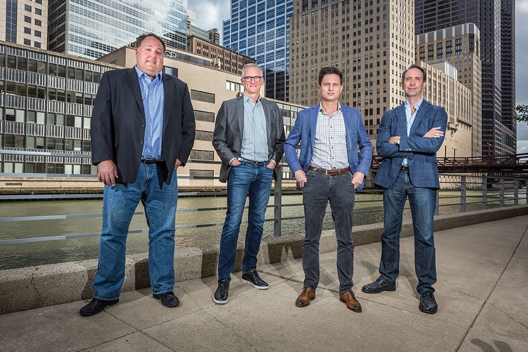 Ocient co-founder and CTO Joe Jablonski standing in front of cityscape