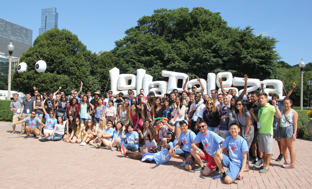 image of ThinkChicago participants at Lollapalooza