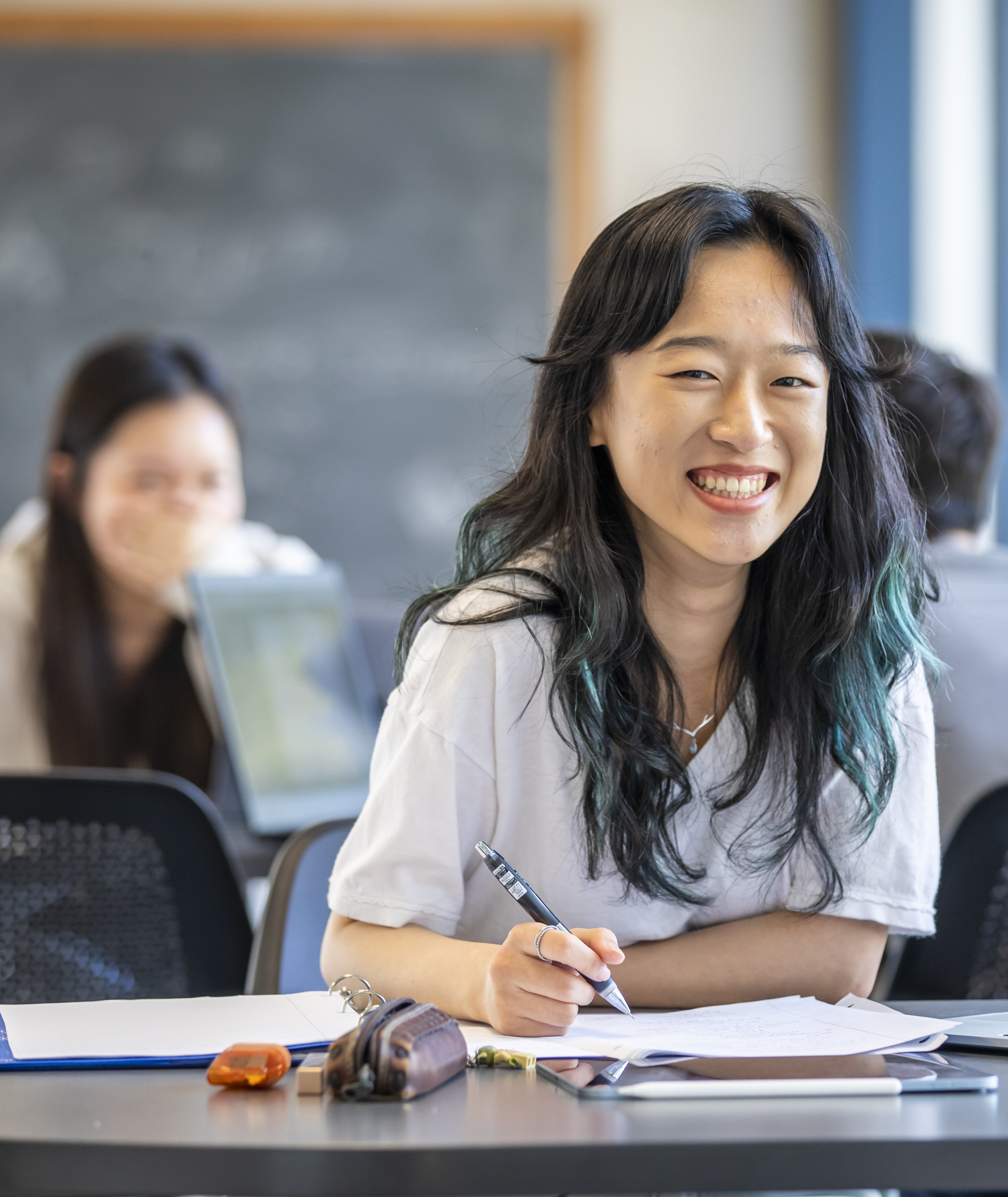 student studying at Loomis