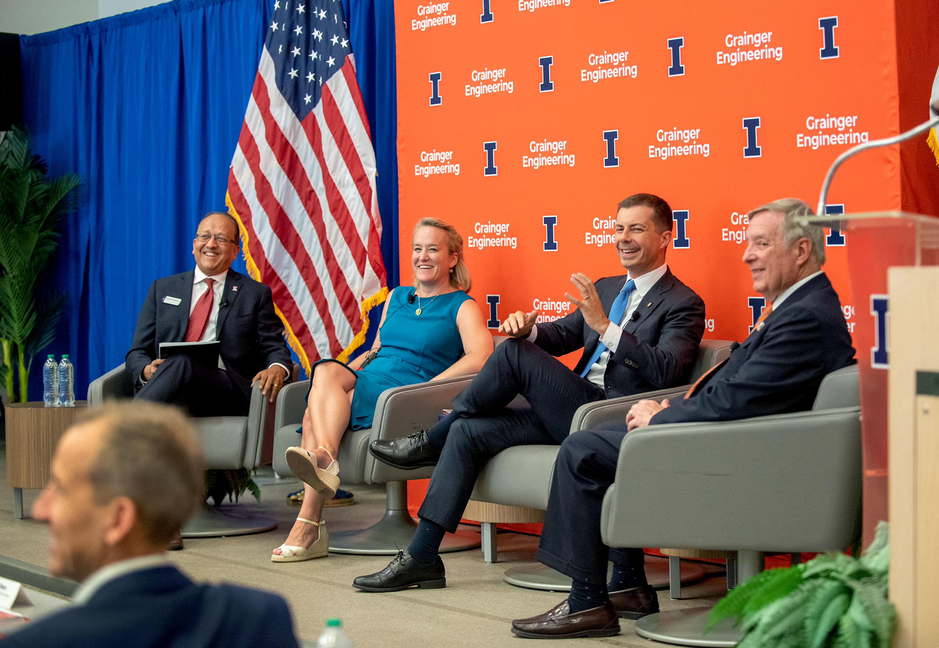 Bashir, Budzinski, Buttigieg, and Durbin at TRANS-IPIC event