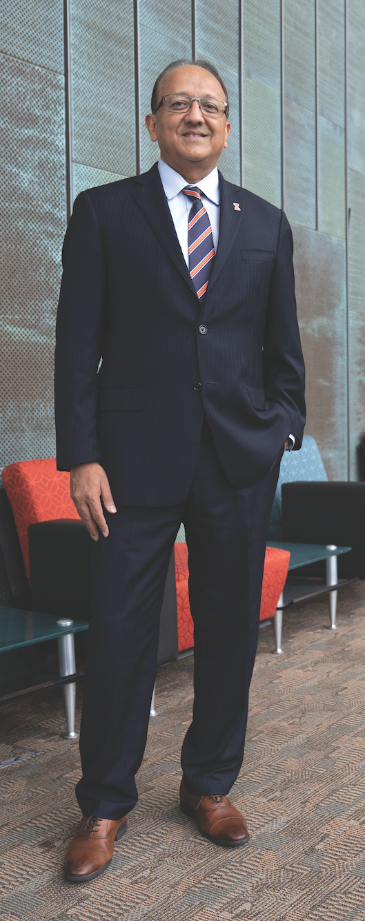 Rashid Bashir, standing in Siebel Center