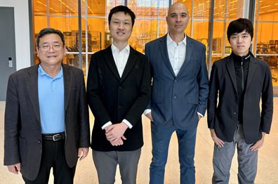 From left to right: Shuming Nie, Cheng Chen, Viktor Gruev, Zhongmin Zhu