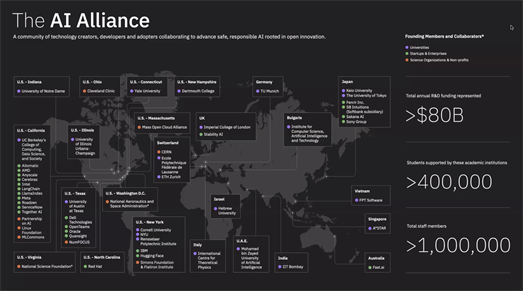 Members of the AI Alliance span across the globe.&amp;amp;amp;amp;amp;nbsp;