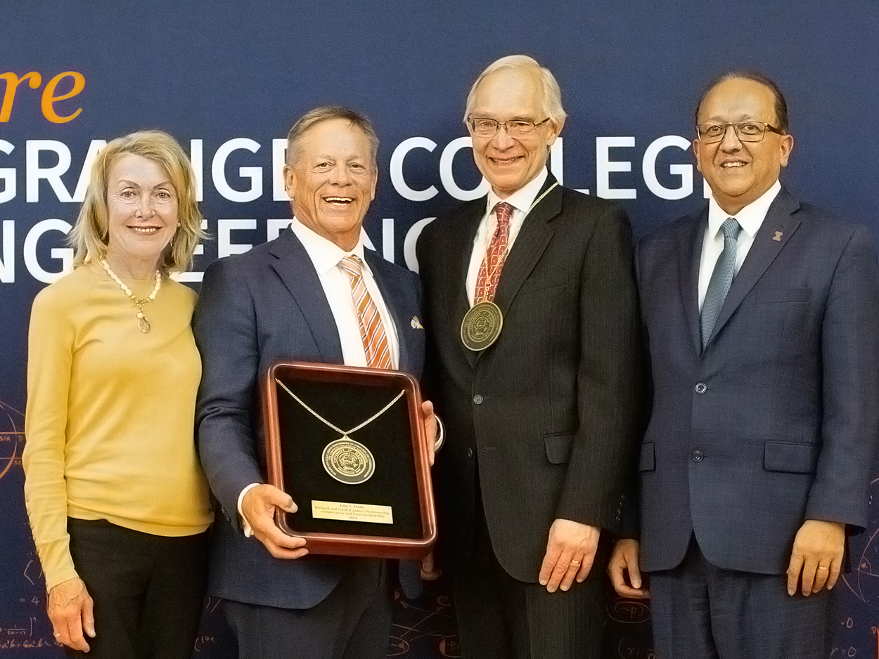 L-R: Gayle Landuyt, Richard Landuyt, John Thode, and Rashid Bashir